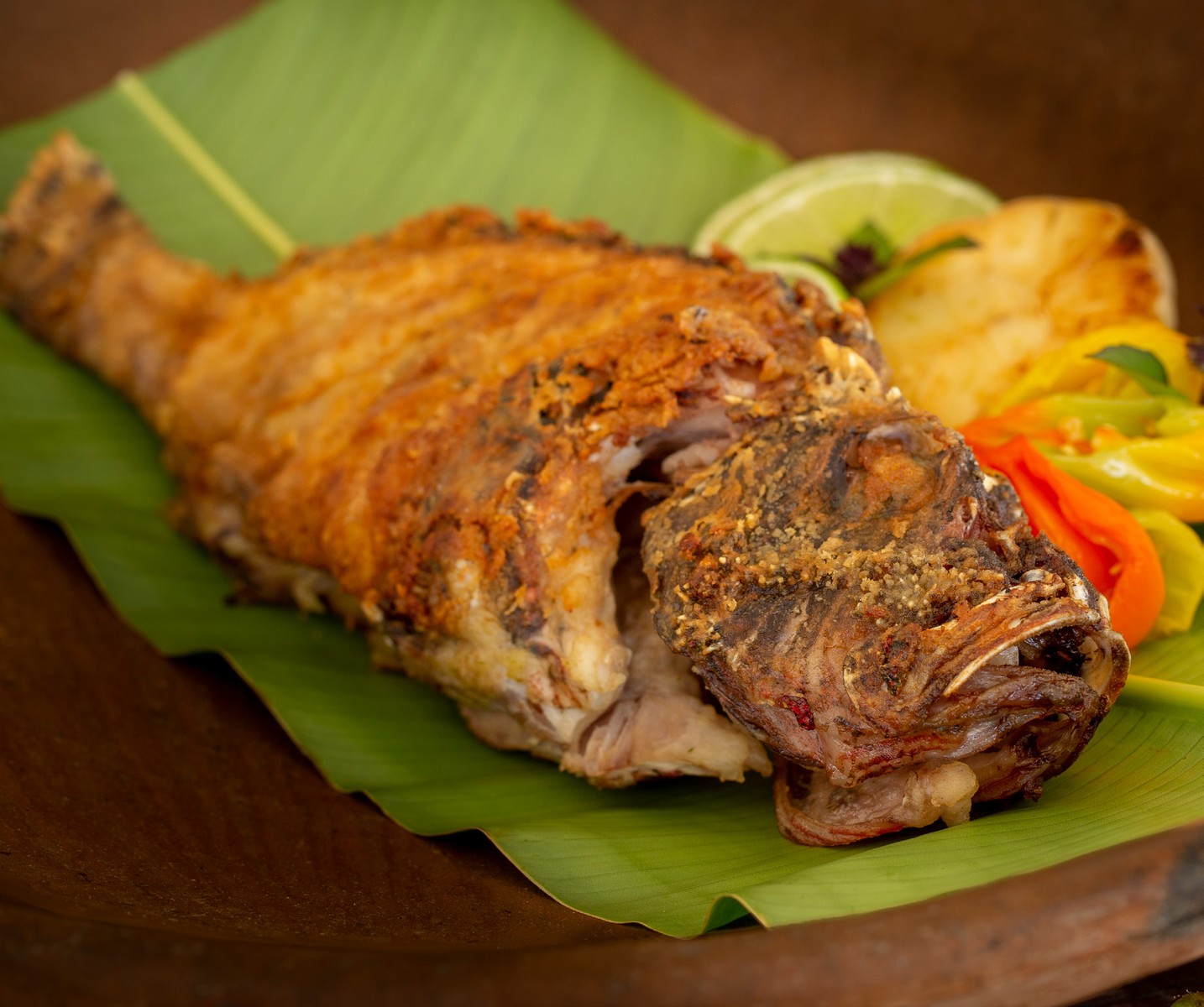 CRISPY CURRY FRIED WHOLE LIONFISH